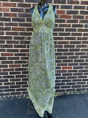 Burning Torch Anthropologie Paisley Halter Maxi Dress